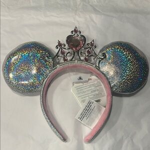 Disney Silver Glitter Ears Headband